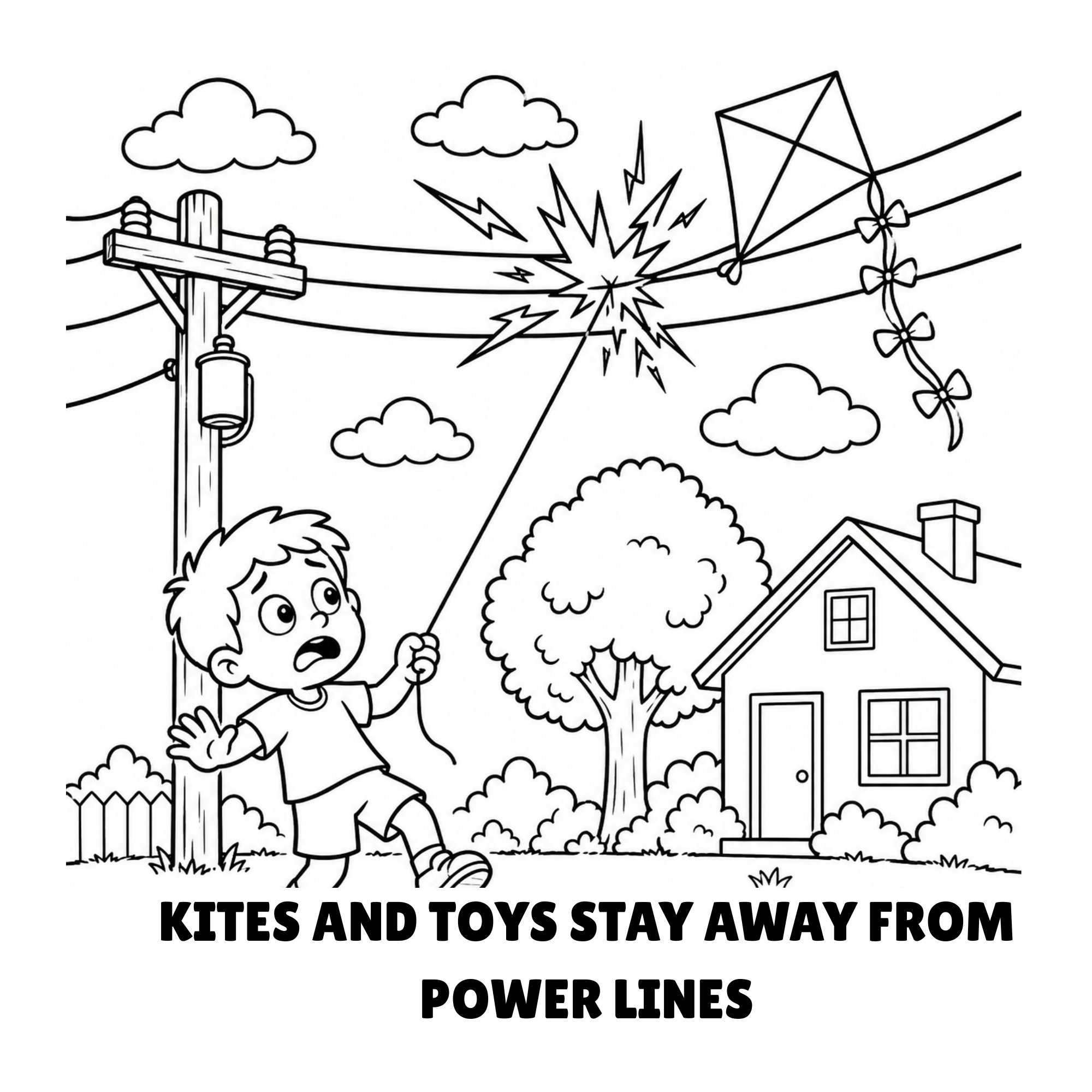 Safety coloring page