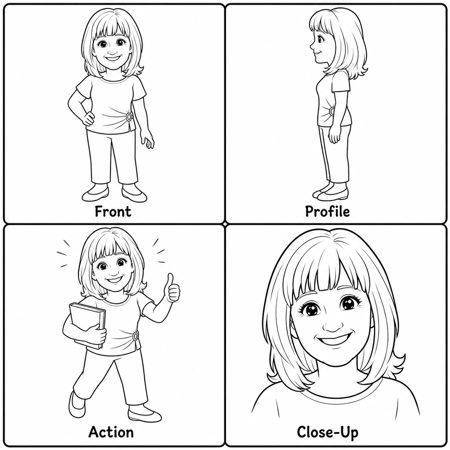 Custom character sheet — office team member